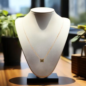 3D Letters Necklace M